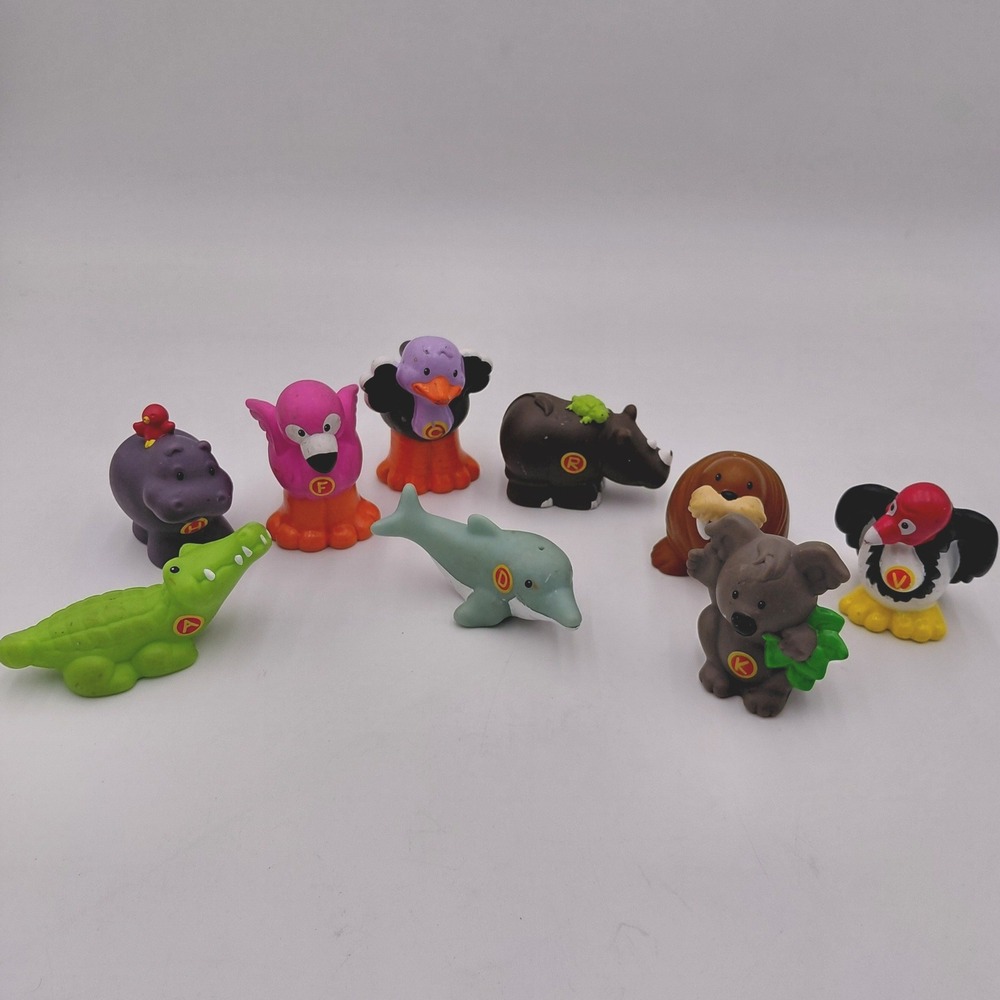 Fisher Price Little People Learning Zoo Animal Replacement Lot 9 ABC read